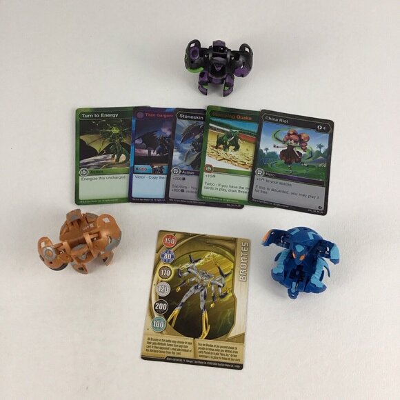 Bakugan Battle Brawlers Vicerox Blue Aquos Darkus Game Toy Cards Lot Spin Master - Picture 2 of 9